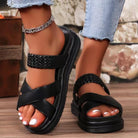 Women's Shoes - Sandals Crisscross Open Toe Platform Sandals