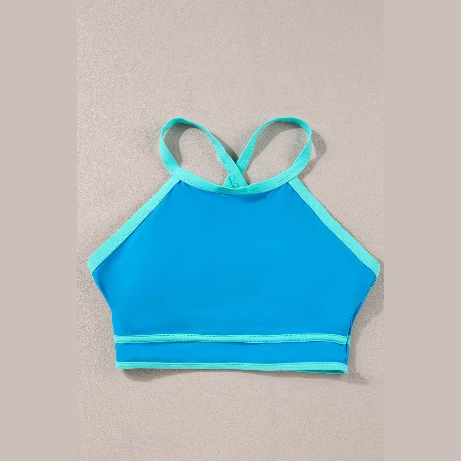 Crisscross Round Neck Two-Piece Swim Set - VacationGrabs