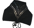 vacationgrabs crochet crop top for summer, black, perfect for beach outings