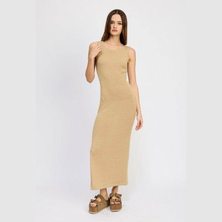 Crochet Maxi Dress With Back Tie Detail - VacationGrabs