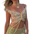Top de ganchillo corto para mujer - Imprescindible para el guardarropa de vacaciones