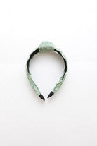 Leto Accessories crochet trim fashion headband in green, perfect for stylish hair accessorizing