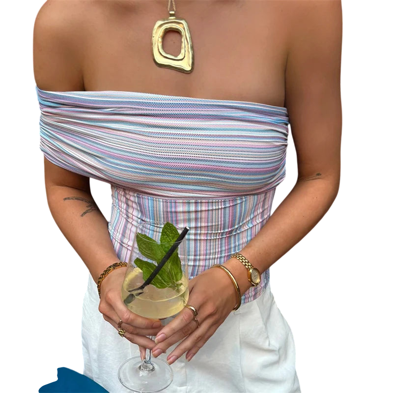 Vacation Crop Top for Women - Summer Beach Style