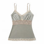 Women's crop tops in beige lace and textured fabric for casual wear