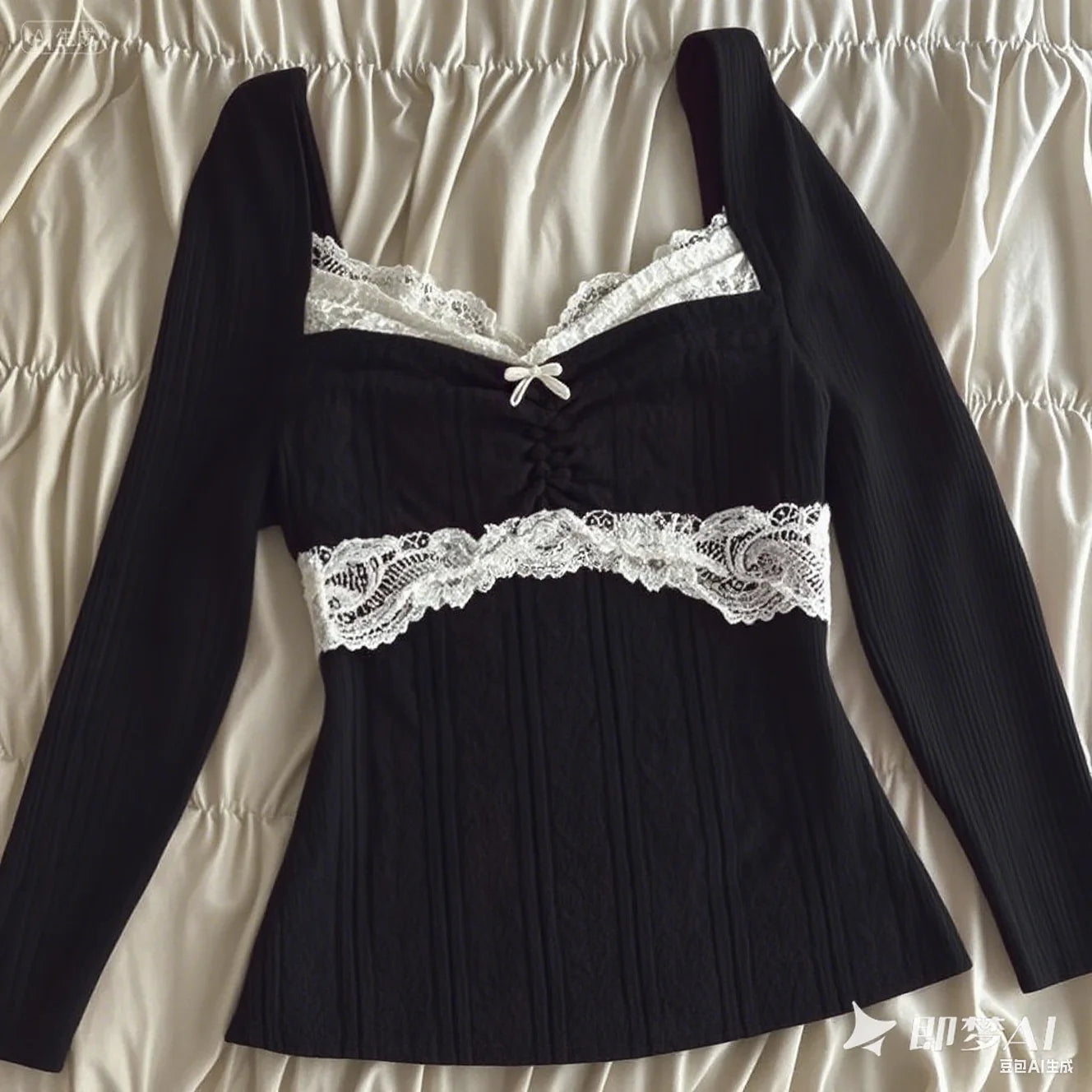 Women's black crop tops with lace detailing for stylish outfits