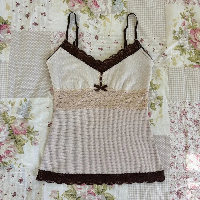 Women's crop tops in cream and brown, perfect for casual outings
