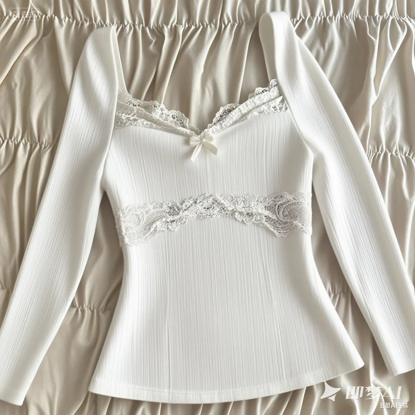 Women's white crop tops with lace detail for casual outings
