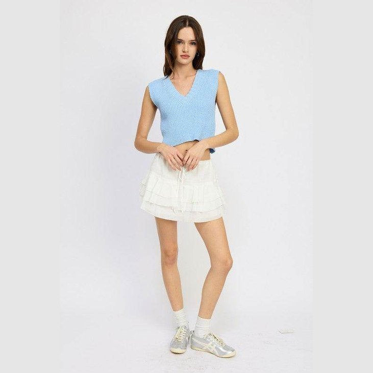 Crop Vest Style Top - VacationGrabs