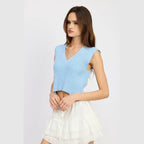 Crop Vest Style Top - VacationGrabs