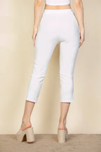 White cropped pants for women, perfect for casual summer outings