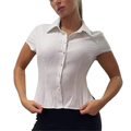 Cropped Top with Button-Up Design for Women