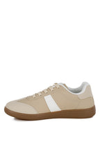 Rag Company crossover classic lace-up flatform sneaker in beige for casual wear