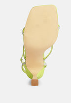 Crush It Diamante Mid Heel Sandal