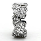 Sparkling crystal heart band for women featuring multiple heart-shaped designs and shimmering stones