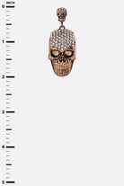 LA Jewelry Plaza crystal skull earrings with sparkling rhinestones and a unique design