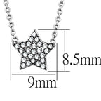 Crystal star pendant necklace featuring a sparkling star design on a delicate chain