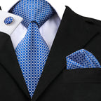 Blue patterned cufflinks cufflinks for formal attire, perfect accessory