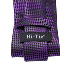 Men's purple silk cufflinks cufflinks, stylish accessory for formal events