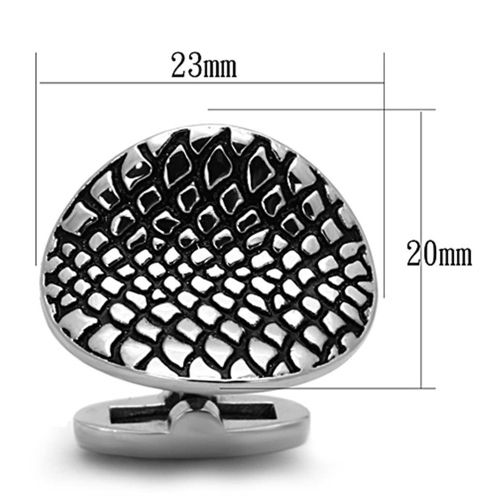 Vintage silver cufflinks men's with textured design for formal occasions
