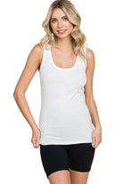 Women's Shirts Culture Code Full Size Ribbed Scoop Neck Tank