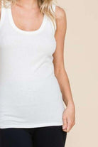Women's Shirts Culture Code Full Size Ribbed Scoop Neck Tank