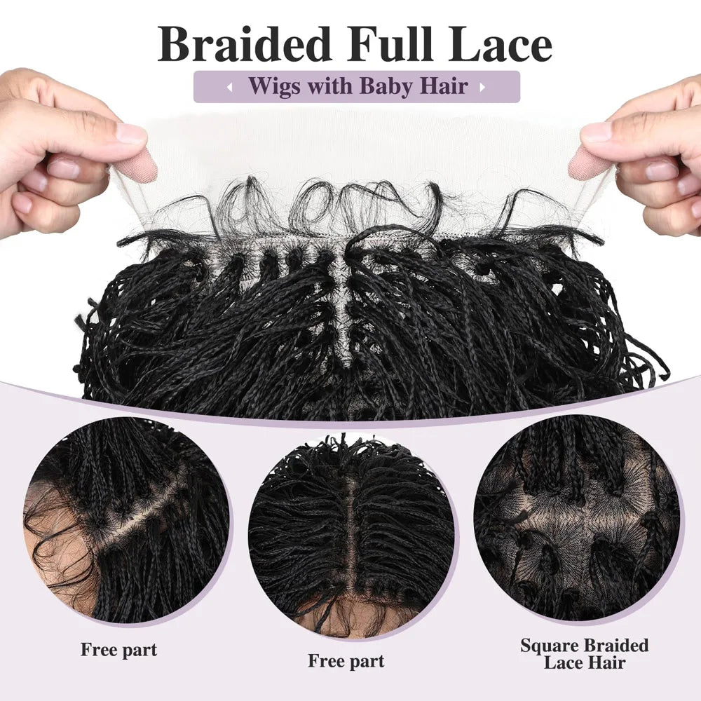 Curly bob wig with braided full lace and baby hair for stylish looks
