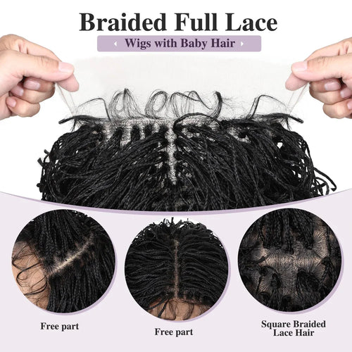 Curly bob wig with braided full lace and baby hair for stylish looks