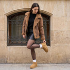 CUSHIONAIRE Hip 100% Genuine Leather Suede Cozy Ankle Boots for Women – opposite side view