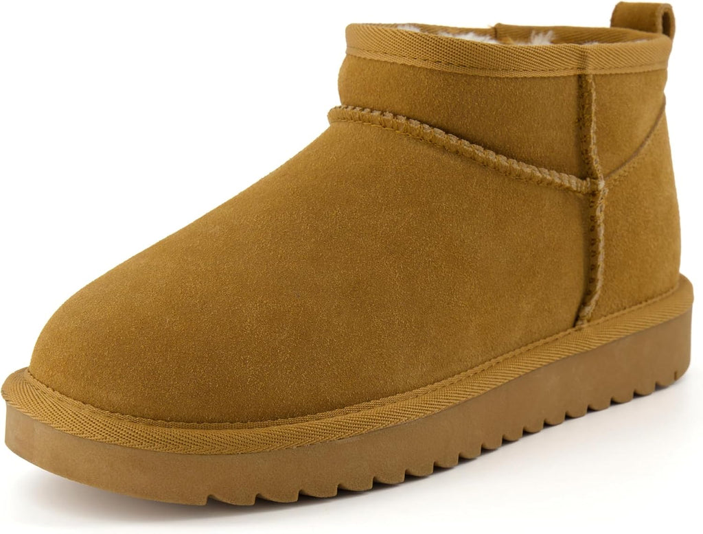 CUSHIONAIRE Hip 100% Genuine Leather Suede Cozy Ankle Boots for Women – toe close-up