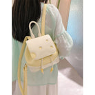 Cute cheese backpack in yellow with playful design, perfect for casual outings and everyday use
