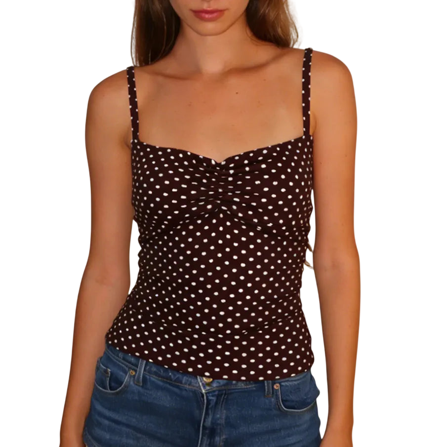 Vacation Women's Crop Top with Striped Design