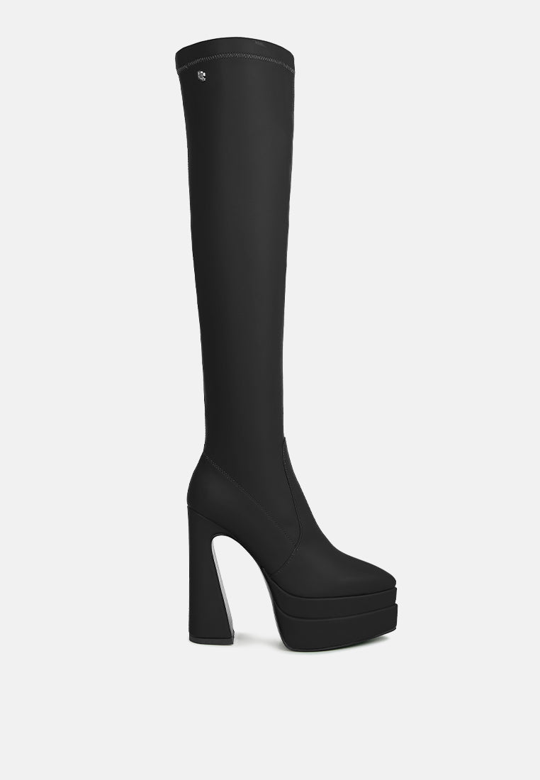 Cyber Punk High Platform Long Boots