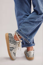 Avery Up Flat Leatherette Shoes