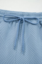 Textured Top and Pants Set