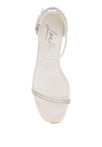 Ronan Rhinestones Embellished Block Sandals - VacationGrabs