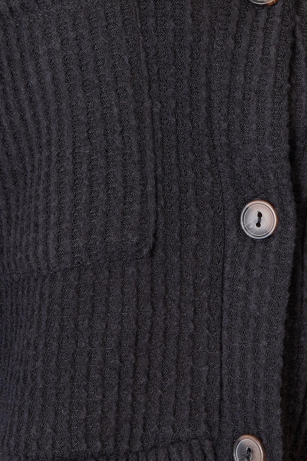 Women's Shirts Heimish Full Size Waffle-Knit Button Down Blouse