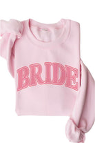 Women's Sweatshirts & HoodiesPlus Pink Bride Graphic Letters Sweatshirt - VacationGrabs