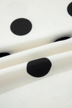 Polka Dot Ribbed Trim Tank & Mini Skort Set