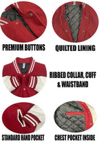 Varsity Jackets in 8 Color Options - VacationGrabs