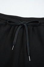 Solid Quarter-Zip Top and Drawstring Pants Set