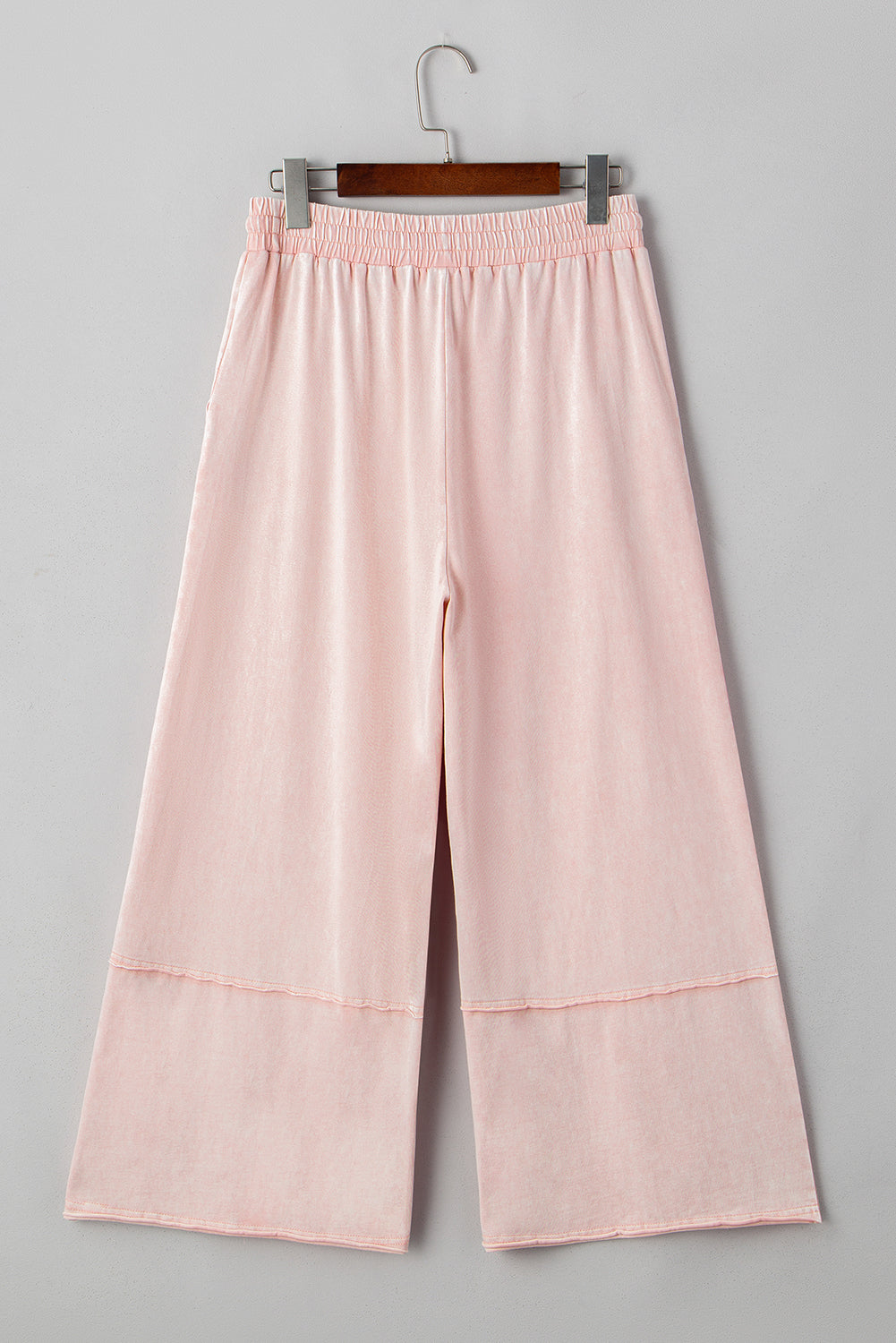 Floral Patch Mineral Wash Terry Knit Pants