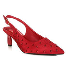 Dasavla Heart-Shaped Rhinestone Studded Slingbacks - VacationGrabs