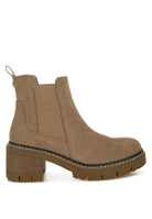 Women's Shoes - BootsVostok Suede Chunky Chelsea Boots - VacationGrabs