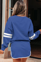 Varsity Stripe Pullover and Mini Skirt Set