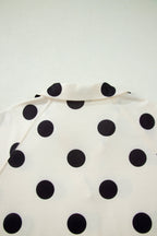 Polka Dot V-Neck Tee & Drawstring Shorts Set