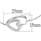 Dainty heart charm bracelet gift with a sparkling design, perfect for special occasions