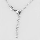 Dainty silver tone necklace women featuring a simple chain with a delicate drop design
