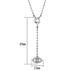 Dainty silver tone necklace women with a minimalist eye pendant and adjustable length design