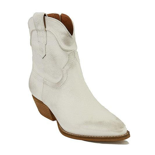 Women's Shoes - Boots Dallas-05-Western Ankle Boot