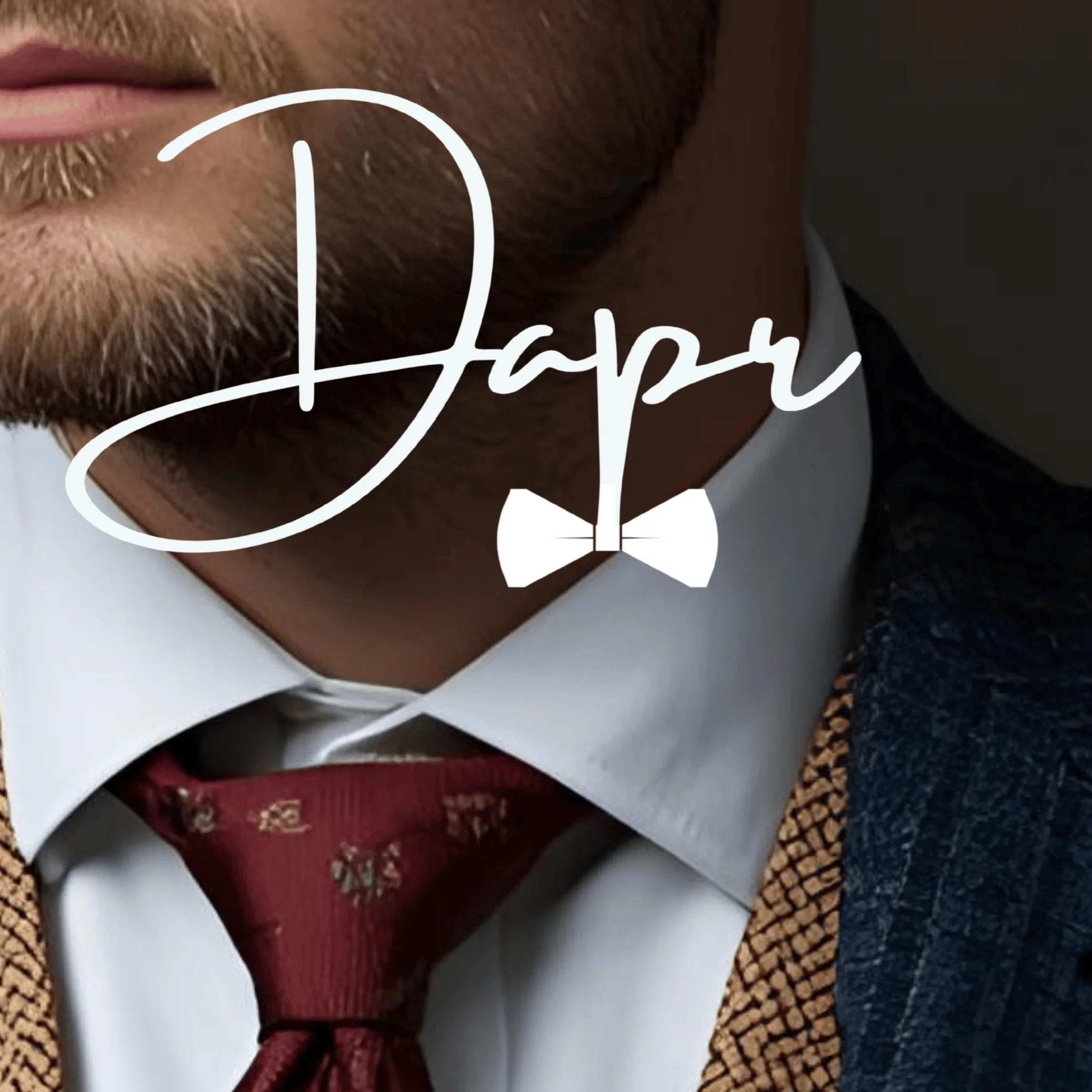 Dapr men's ultra thin smartwatch showcased on a stylish outfit with a bow tie.